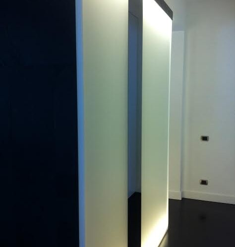 rivestimenti luminosi in vetro
