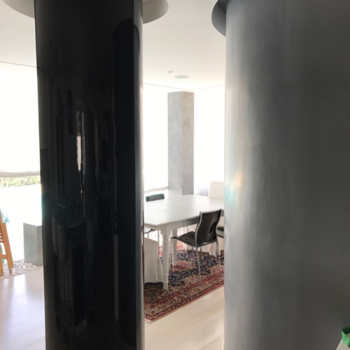 rivestimento colonne vetro curvo 3